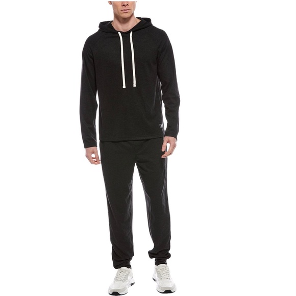 Eddie Bauer Men’s 2pc Hoodie Sweatshirt & Jogger Pant Set XL in Black - Picture 1 of 3